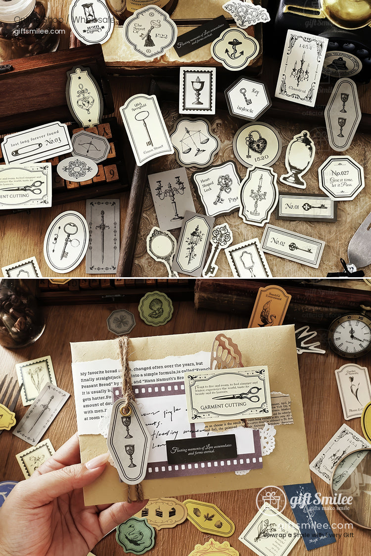 Four Seasons Poems Sticker Paper Ephemera Set | KS-CK-1243