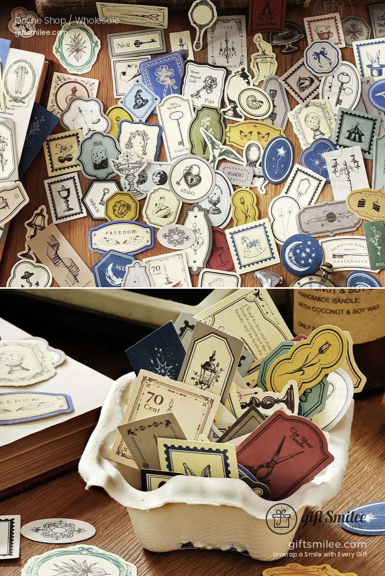 Four Seasons Poems Sticker Paper Ephemera Set | KS-CK-1243