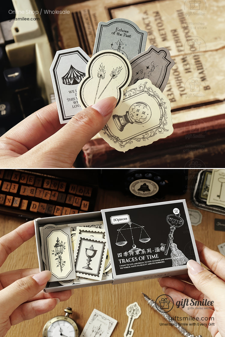 Four Seasons Poems Sticker Paper Ephemera Set | KS-CK-1243