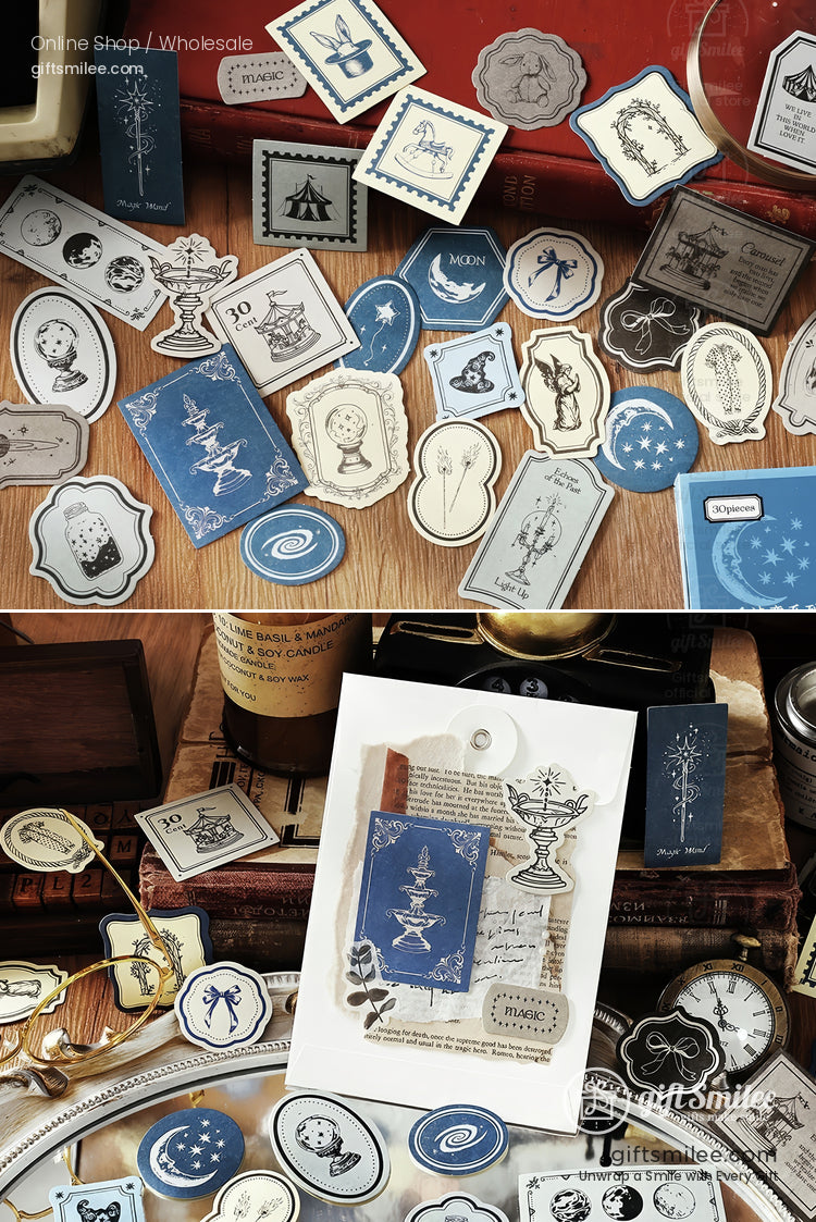 Four Seasons Poems Sticker Paper Ephemera Set | KS-CK-1243