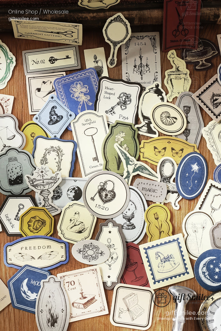 Four Seasons Poems Sticker Paper Ephemera Set | KS-CK-1243