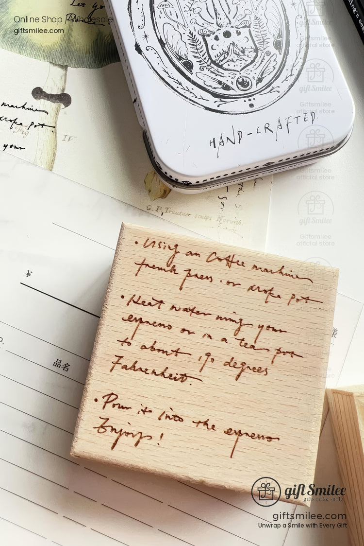 Handwritten English Rubber Stamp Set | KS-CK-1245