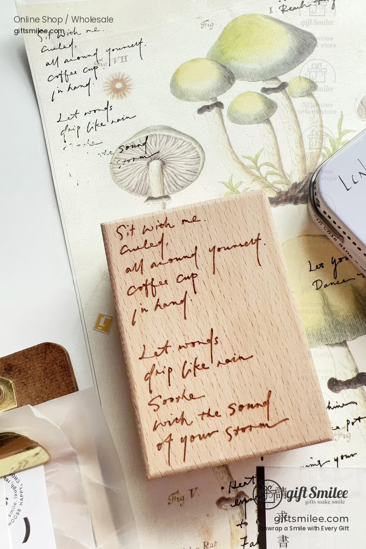 Handwritten English Rubber Stamp Set | KS-CK-1245