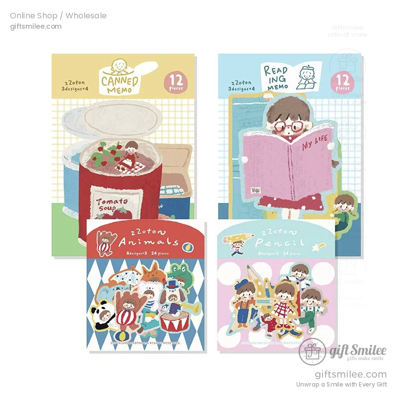 Canned Food For Reading Sticker And Memo Set | KS-CK-1246