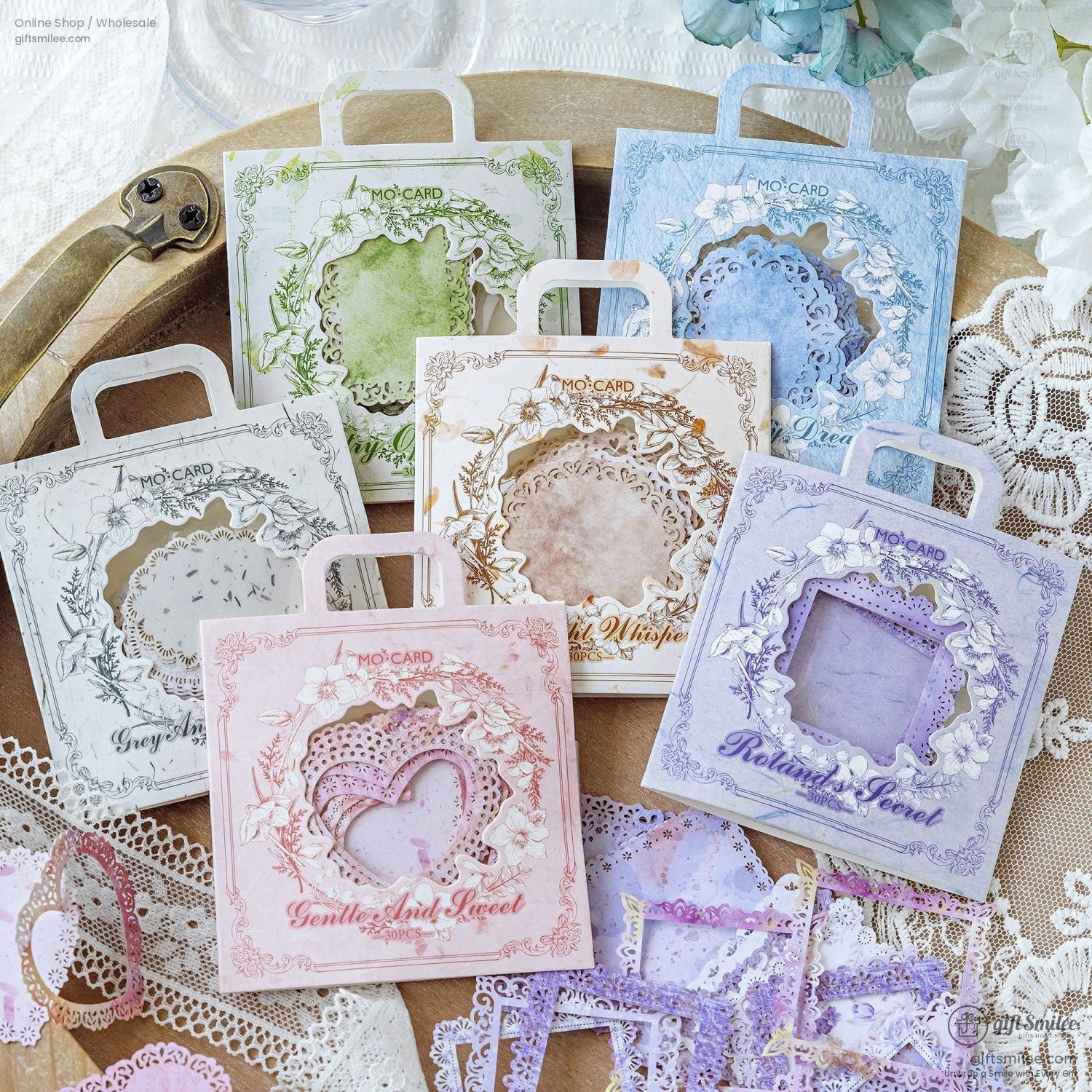 Lace-Cut Paper Ephemera Decorative Paper Die-Cuts | KS-CK-1261