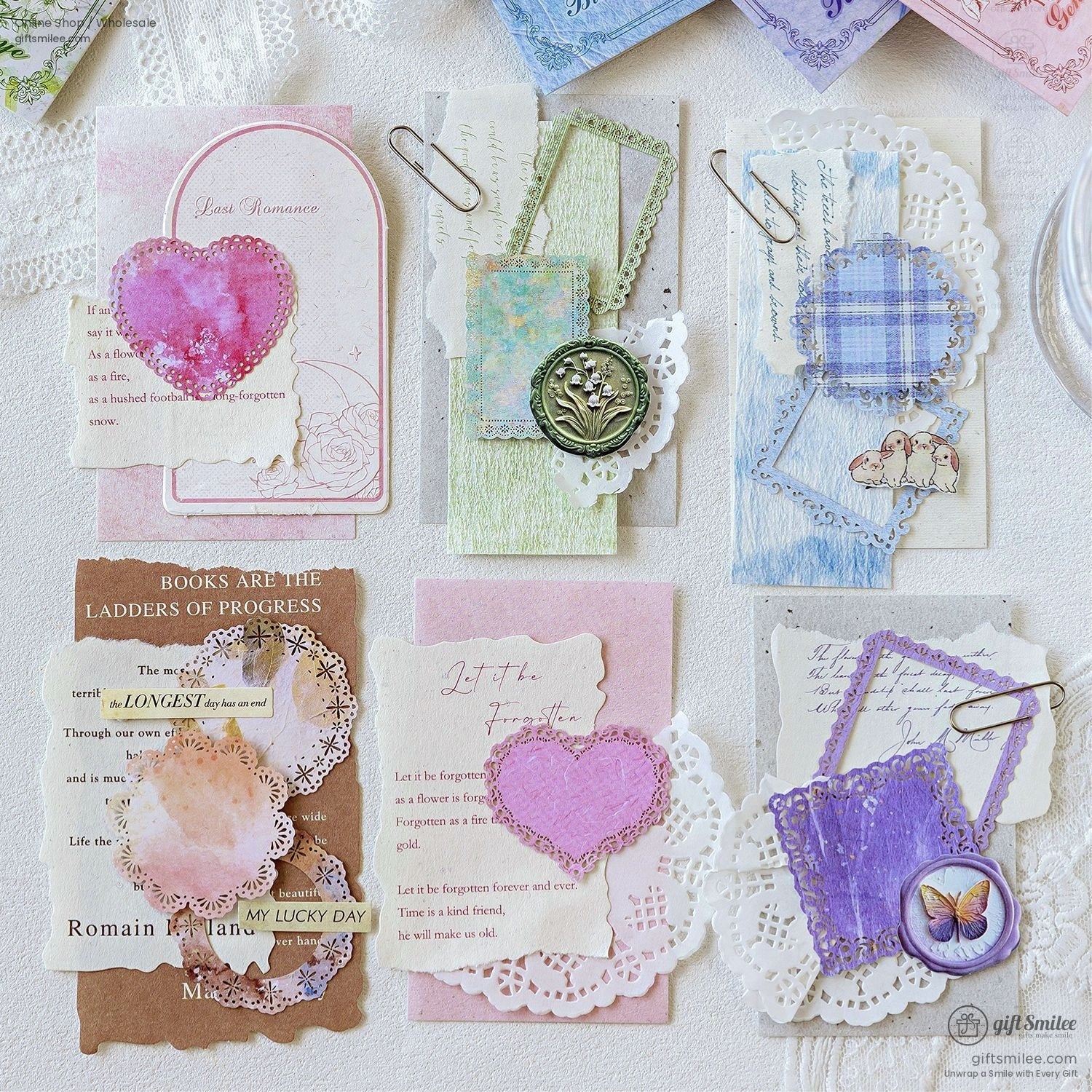 Lace-Cut Paper Ephemera Decorative Paper Die-Cuts | KS-CK-1261