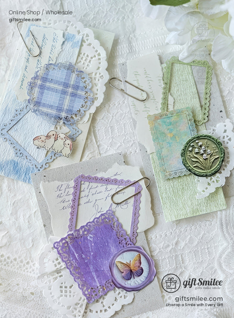 Lace-Cut Paper Ephemera Decorative Paper Die-Cuts | KS-CK-1261