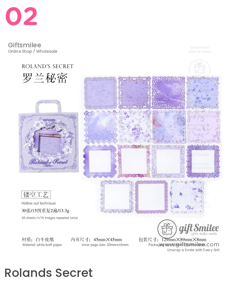 Lace-Cut Paper Ephemera Decorative Paper Die-Cuts | KS-CK-1261