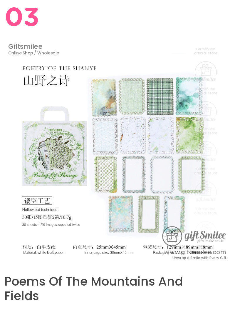 Lace-Cut Paper Ephemera Decorative Paper Die-Cuts | KS-CK-1261