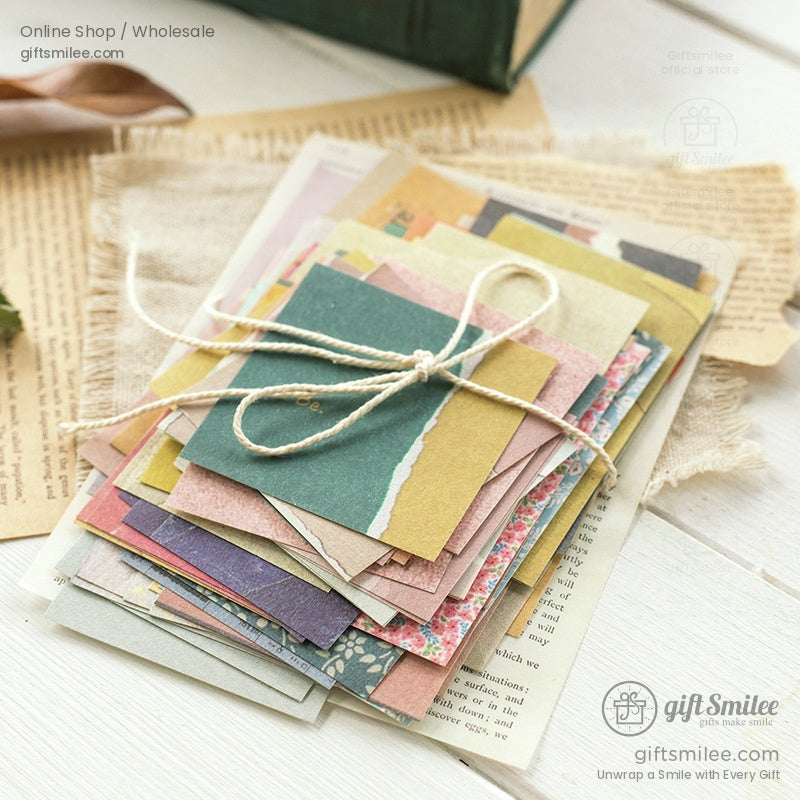 Vintage Pastel Mixed-Pattern Decorative Scrapbook Paper Pack | KS-CK-1263