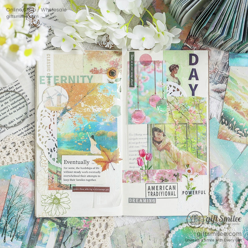 Matte Paper Seasonal Watercolor Decorative Note Paper | KS-CK-1264