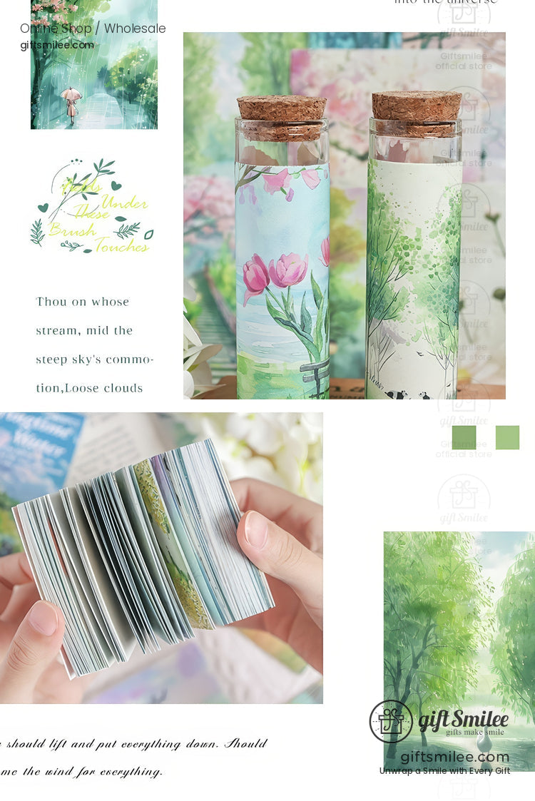 Matte Paper Seasonal Watercolor Decorative Note Paper | KS-CK-1264