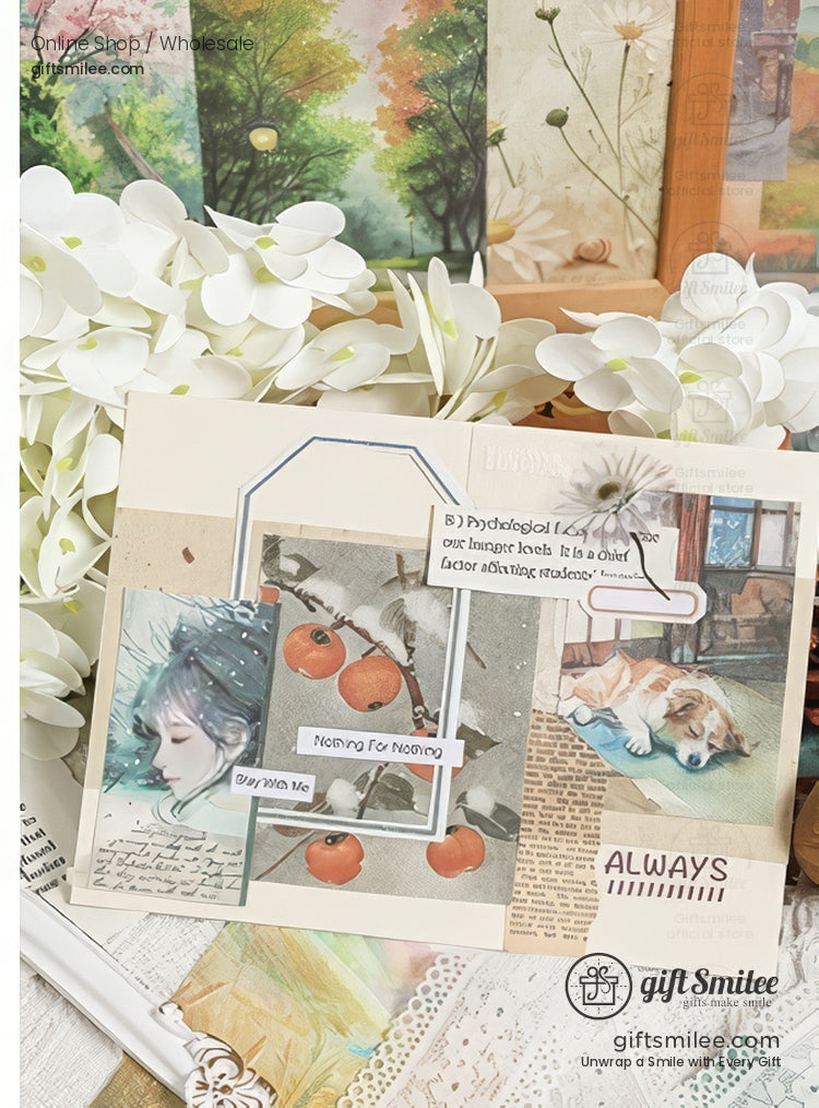 Matte Paper Seasonal Watercolor Decorative Note Paper | KS-CK-1264