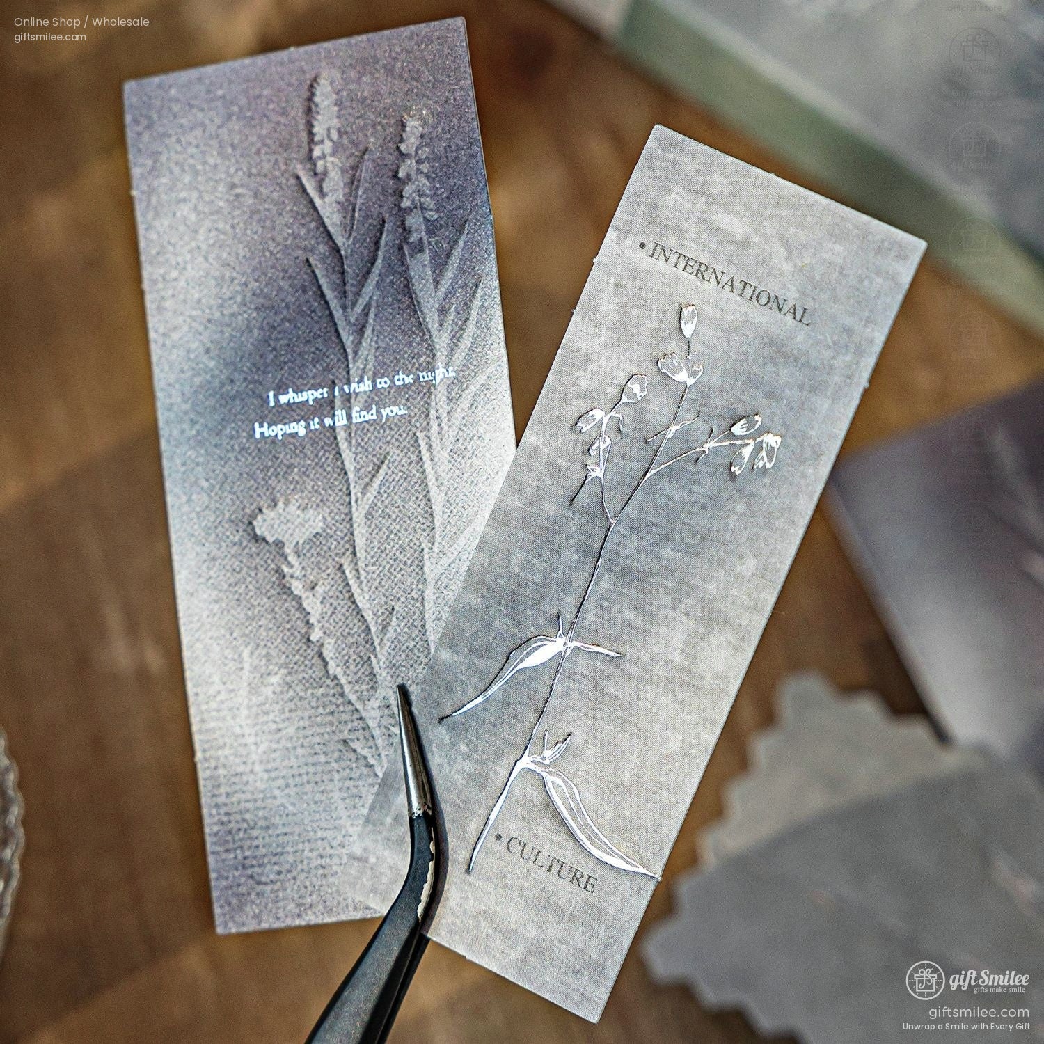 Silver-Foil Botanical Transparent Adhesive Decorative Sticker Pack | KS-CK-1265