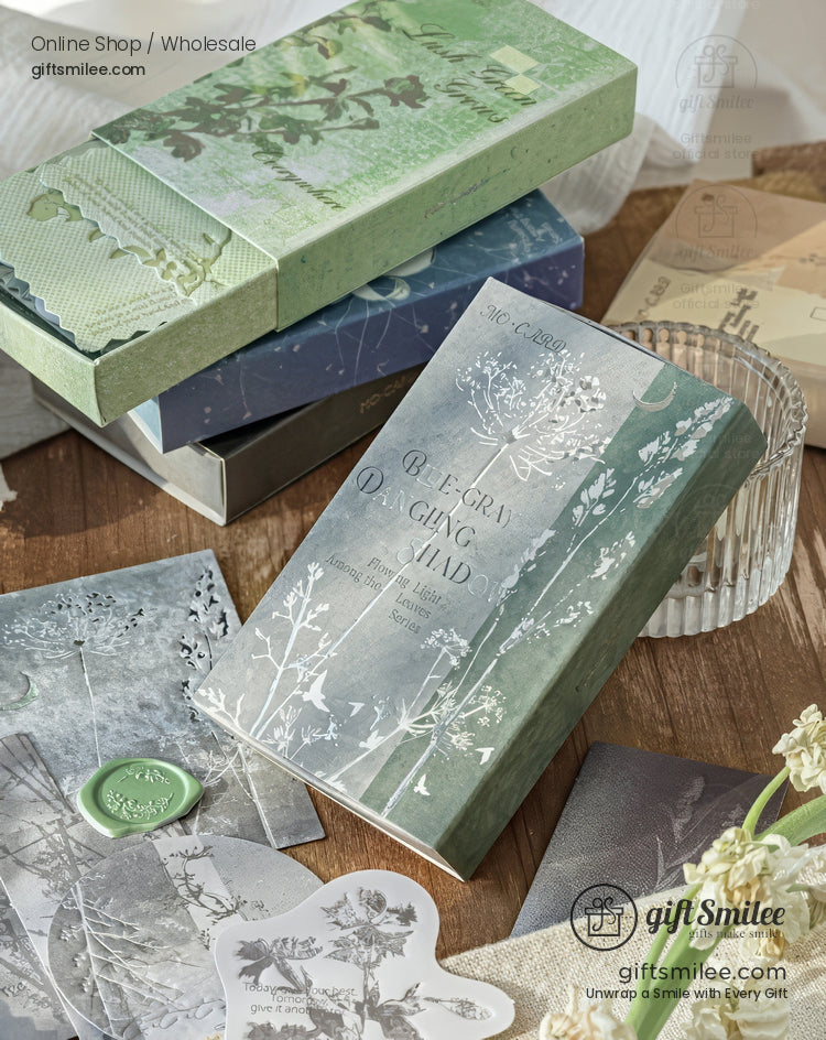 Silver-Foil Botanical Transparent Adhesive Decorative Sticker Pack | KS-CK-1265