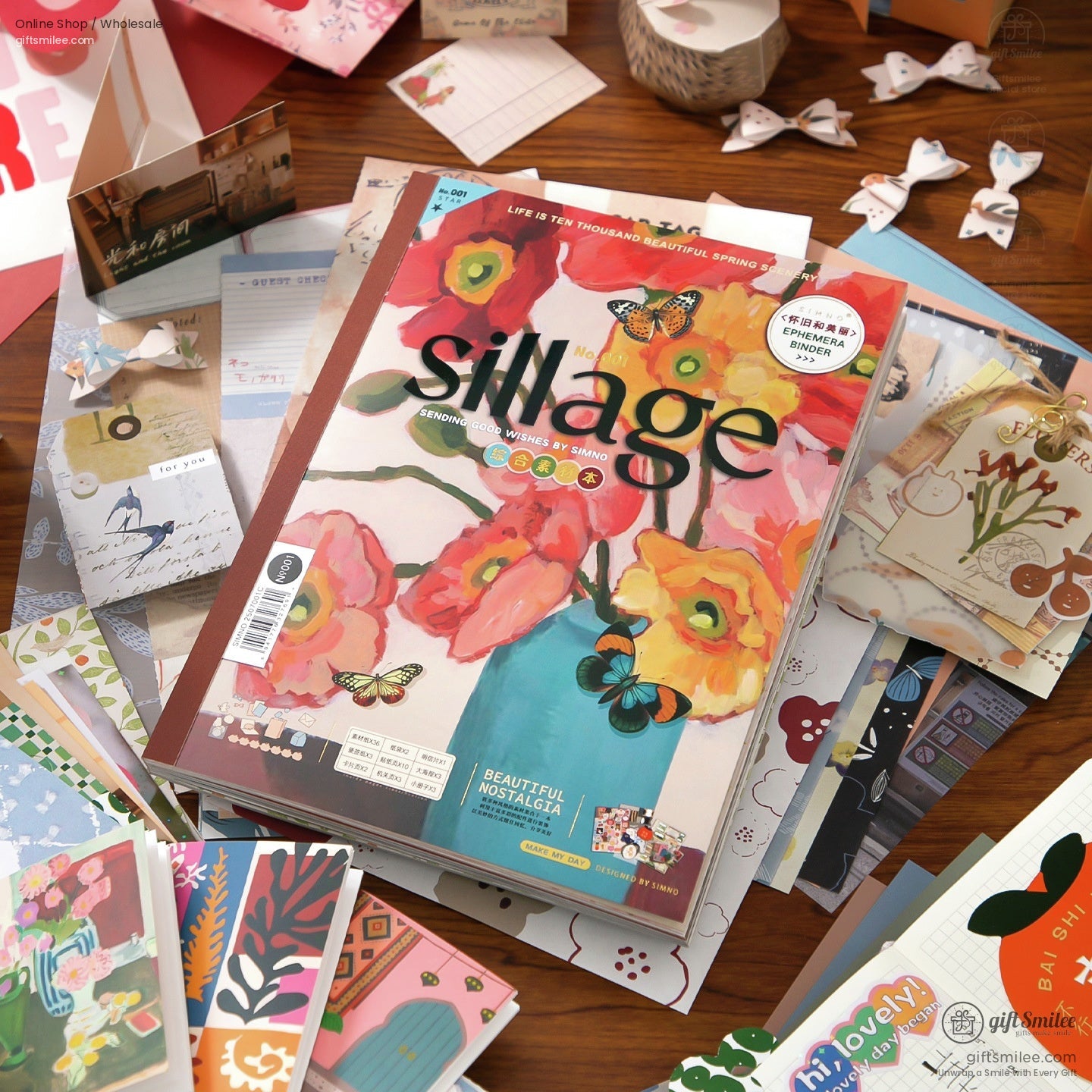 Mixed-Texture Vintage Ephemera Scrapbook Paper And Ephemera Pack | KS-CK-1266