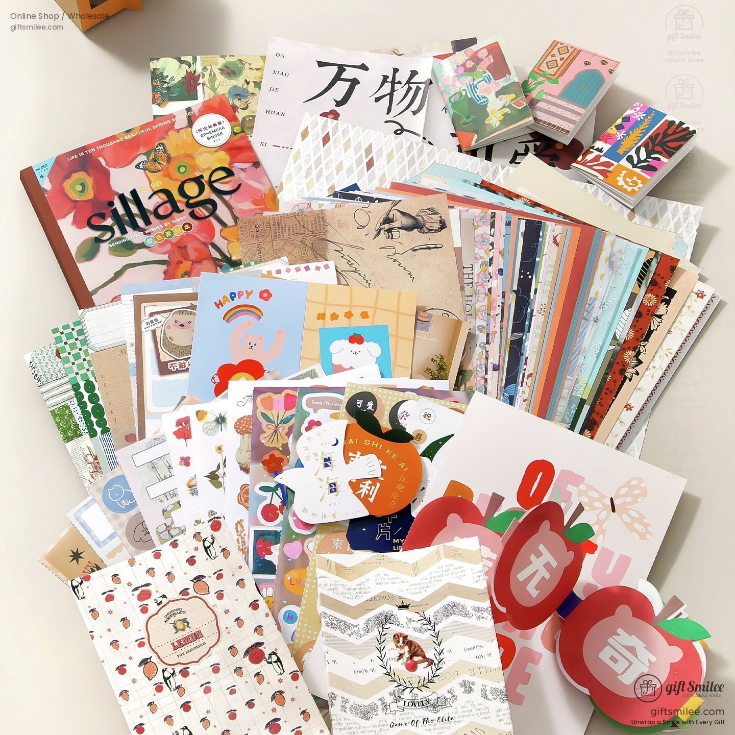 Mixed-Texture Vintage Ephemera Scrapbook Paper And Ephemera Pack | KS-CK-1266