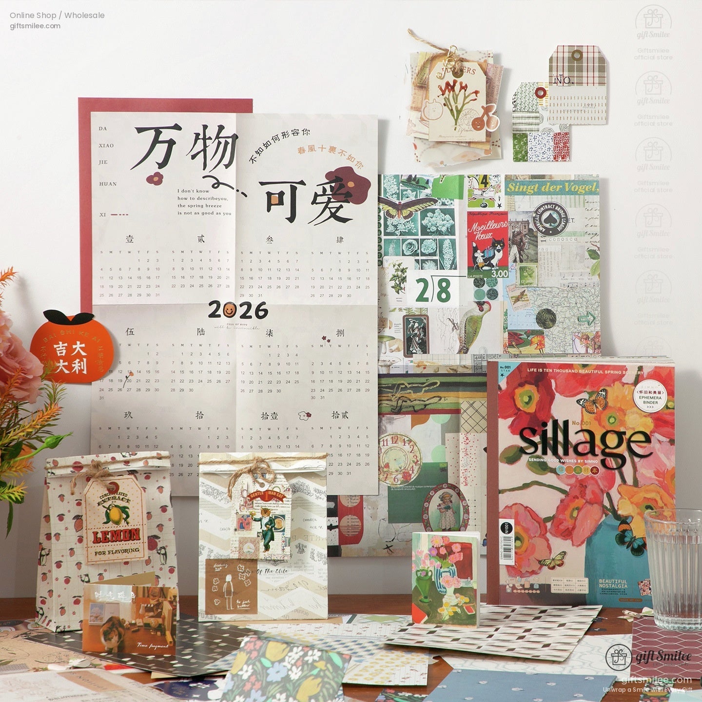 Mixed-Texture Vintage Ephemera Scrapbook Paper And Ephemera Pack | KS-CK-1266