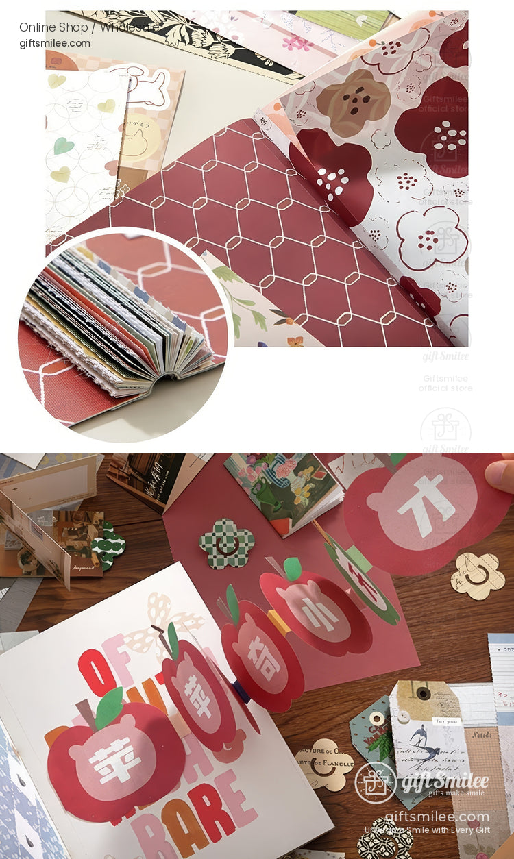 Mixed-Texture Vintage Ephemera Scrapbook Paper And Ephemera Pack | KS-CK-1266