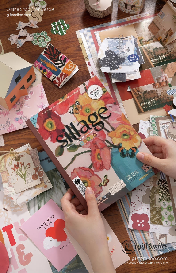 Mixed-Texture Vintage Ephemera Scrapbook Paper And Ephemera Pack | KS-CK-1266