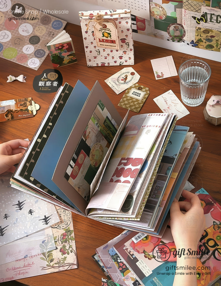 Mixed-Texture Vintage Ephemera Scrapbook Paper And Ephemera Pack | KS-CK-1266