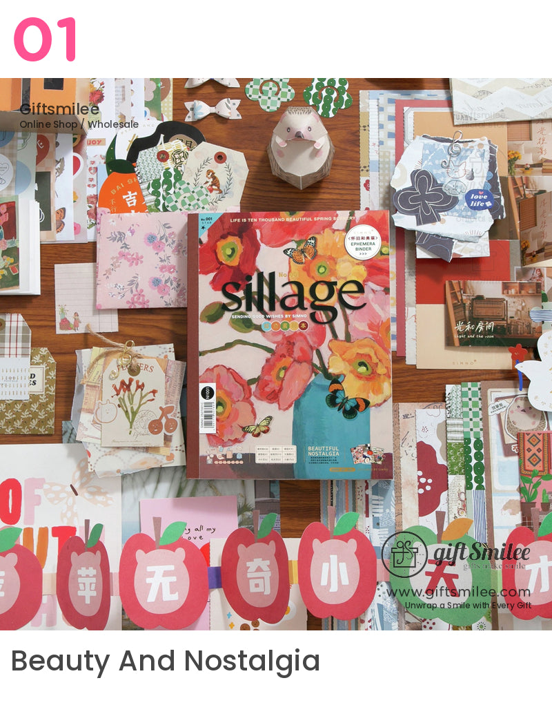 Mixed-Texture Vintage Ephemera Scrapbook Paper And Ephemera Pack | KS-CK-1266