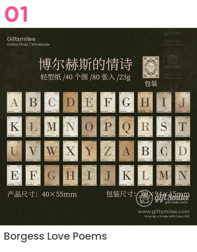 Vintagestyle alphabet cards with beige and brown tones elegant serif fonts and textured backgrounds in compact sizes