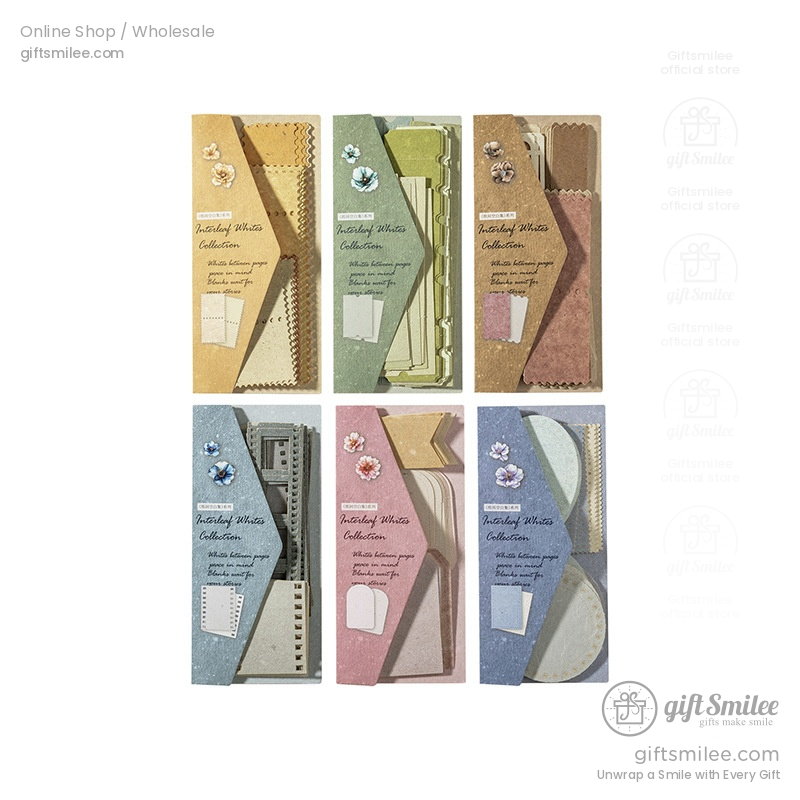 Textured Kraft Mixed Colors Die-Cut Perforated Edges Vintage Journaling Paper Ephemera Set | KS-CK-1279