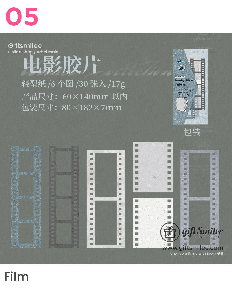 Textured Kraft Mixed Colors Die-Cut Perforated Edges Vintage Journaling Paper Ephemera Set | KS-CK-1279