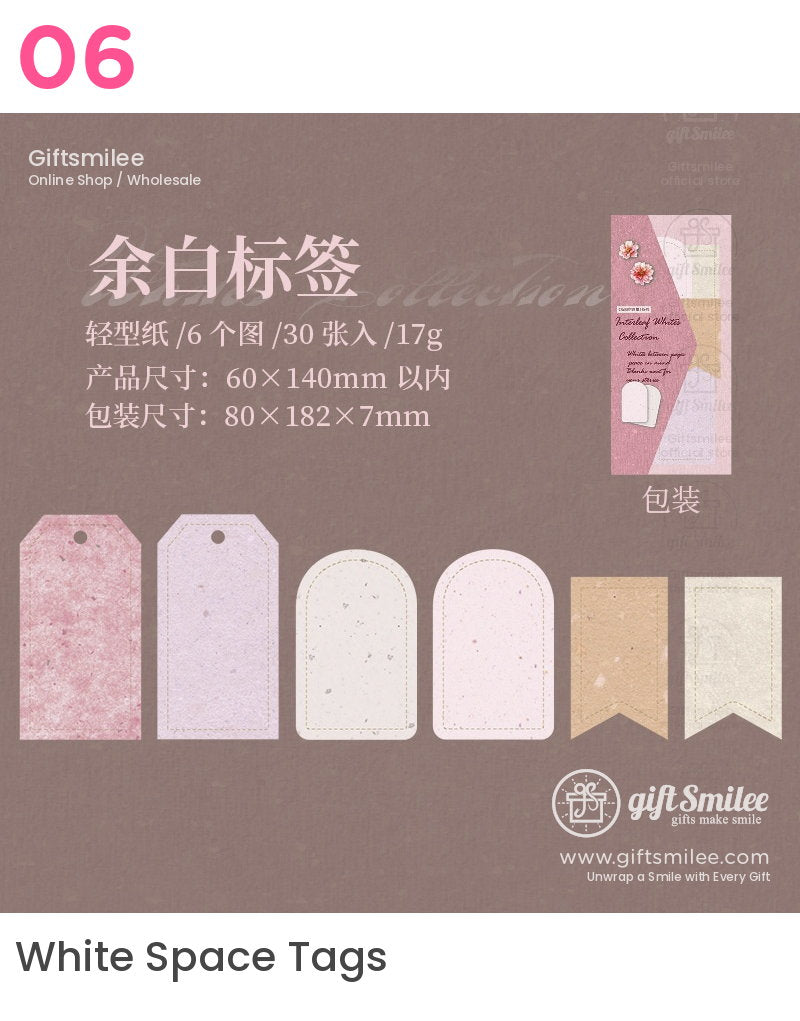 Textured Kraft Mixed Colors Die-Cut Perforated Edges Vintage Journaling Paper Ephemera Set | KS-CK-1279