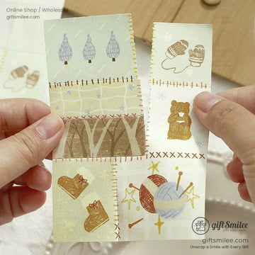 Patchwork Tear-Off 50-Sheet Pastel Illustrated Memo Notes | KS-CK-1284