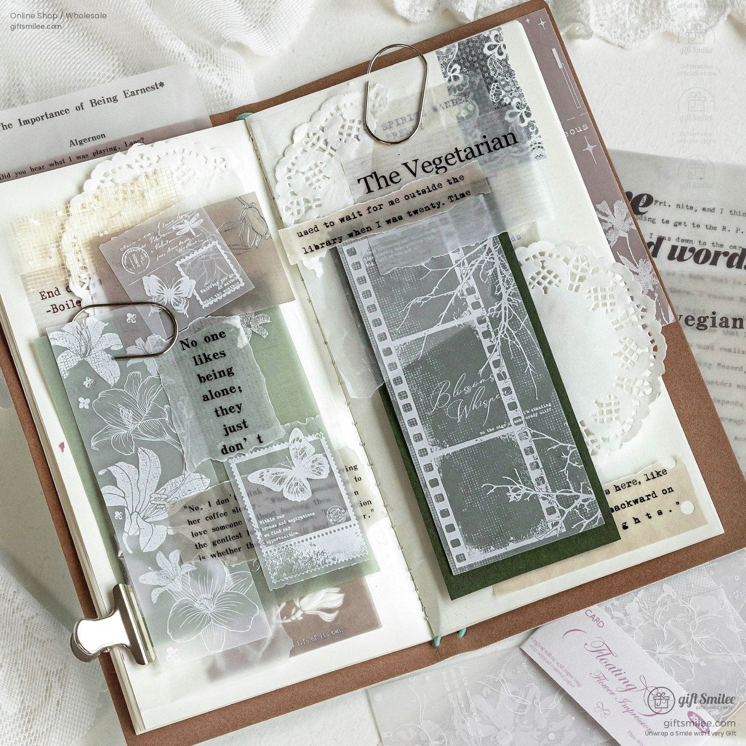 Translucent Vellum White Ink 20Pcs Background Papers | KS-CK-1288
