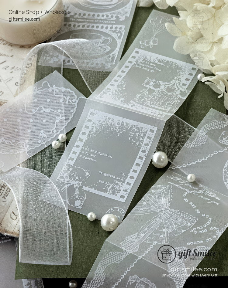 Translucent Vellum White Ink 20Pcs Background Papers | KS-CK-1288
