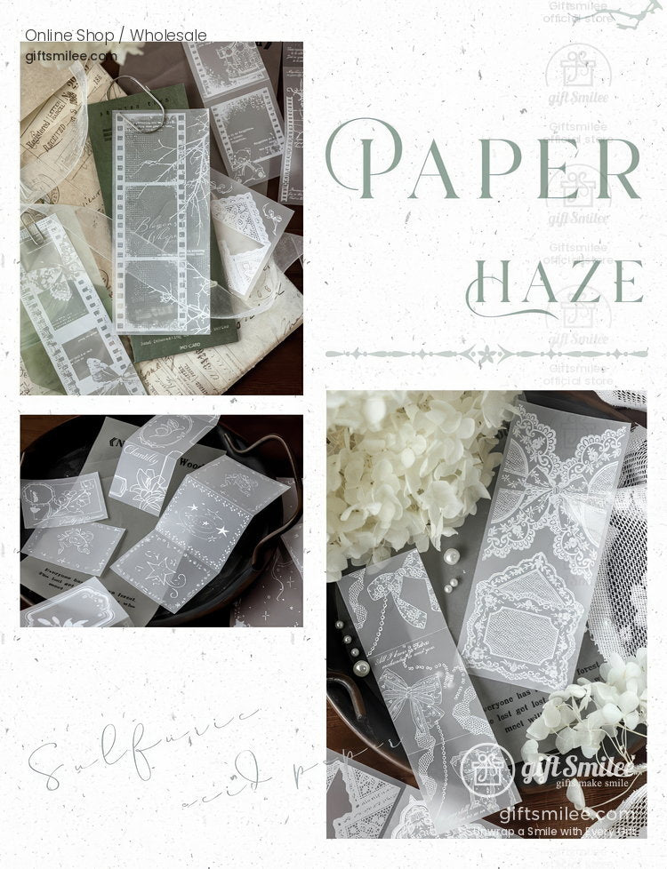 Translucent Vellum White Ink 20Pcs Background Papers | KS-CK-1288