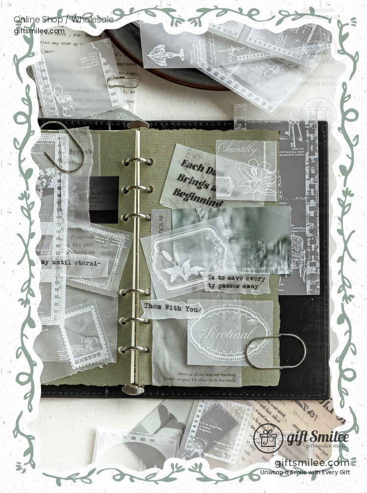 Translucent Vellum White Ink 20Pcs Background Papers | KS-CK-1288
