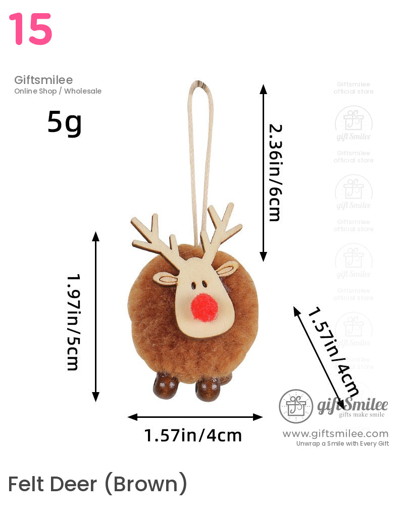 Red Christmas Tree Ornaments Car Rearview Mirror Christmas Decorations Christmas Hanging Ornament | KS-MX-080