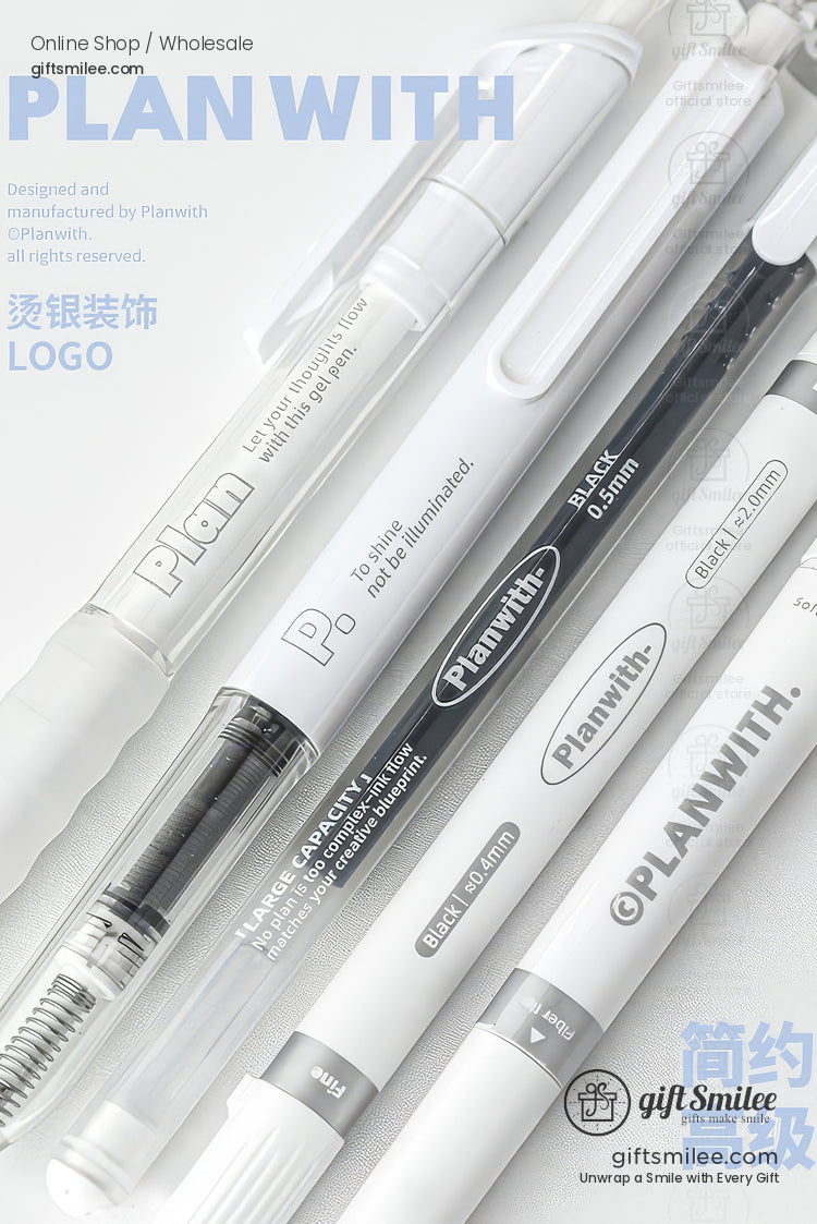 7-Tip Redblack Quick-Dry Ink Set Multi-Tip Writing Pen Set | KS-MX-082