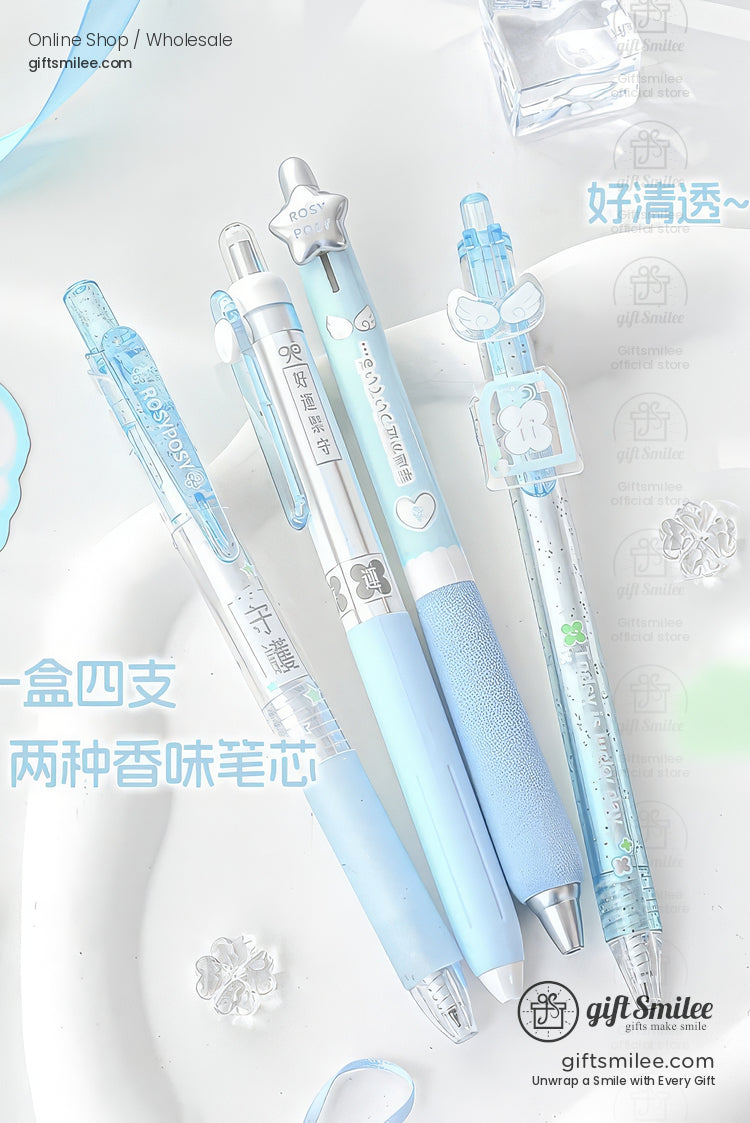 Dual-Scent Quick-Dry 0.5Mm Lavender Set Gel Ink Pen Set | KS-MX-083