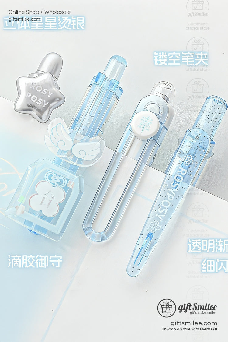 Dual-Scent Quick-Dry 0.5Mm Lavender Set Gel Ink Pen Set | KS-MX-083