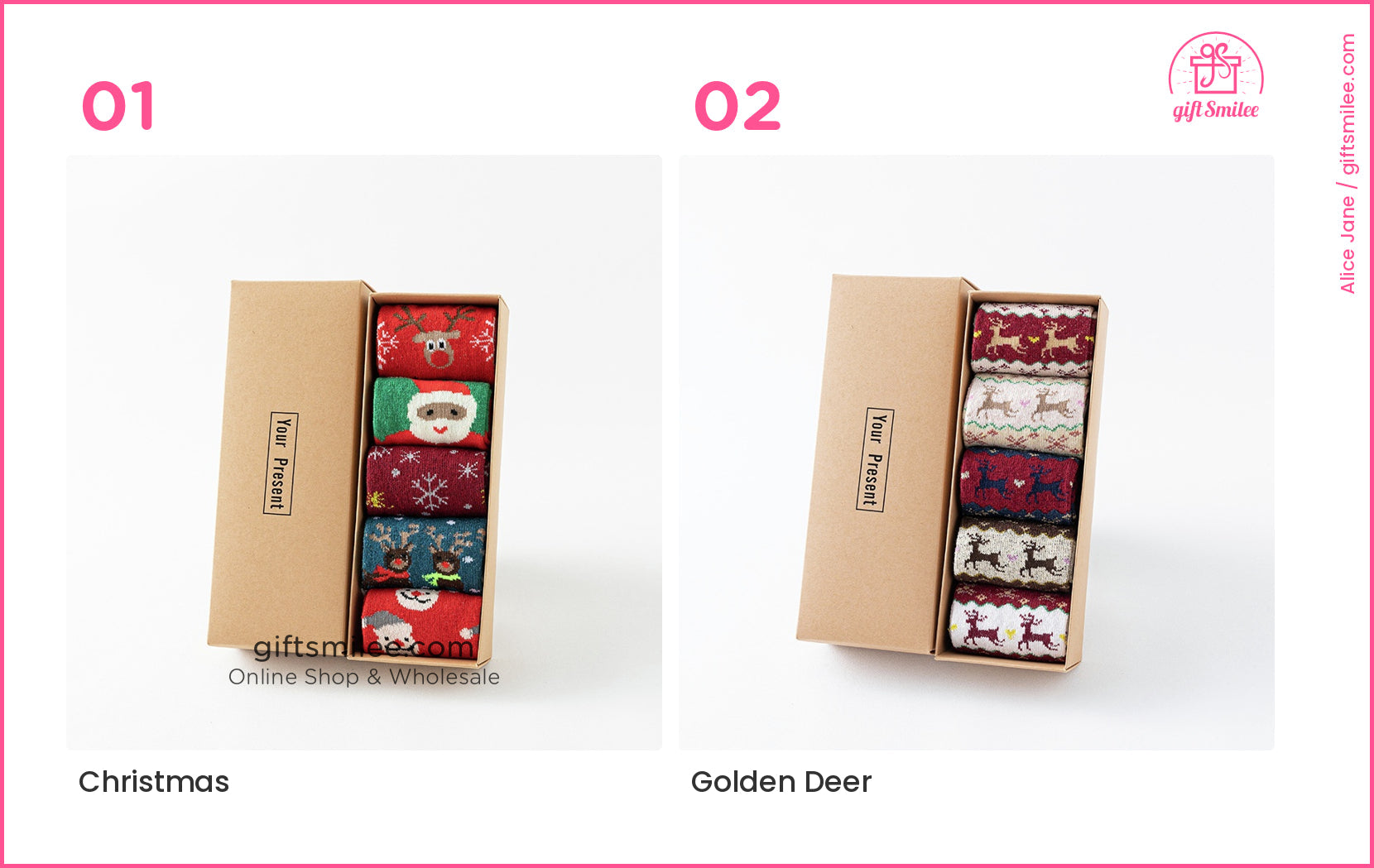 Christmas Women Crew Socks | KS-MX-086