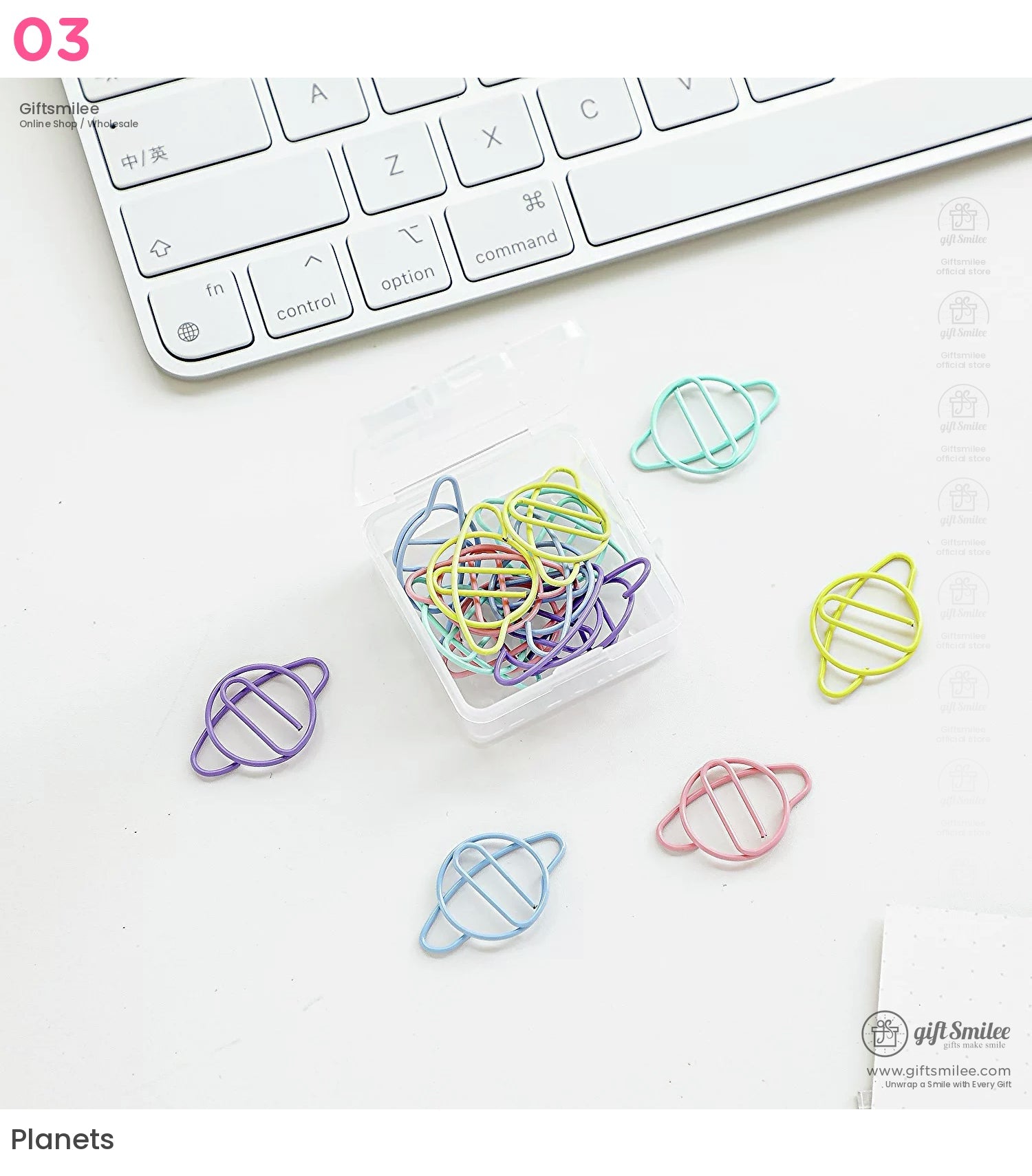 Pastel Coated Steel Assorted Shapes Shaped Paper Clips | KS-MX-094