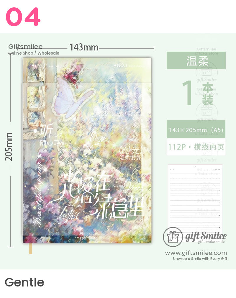 復古花園精裝日記本禮品套裝精裝 | 日曆裝飾