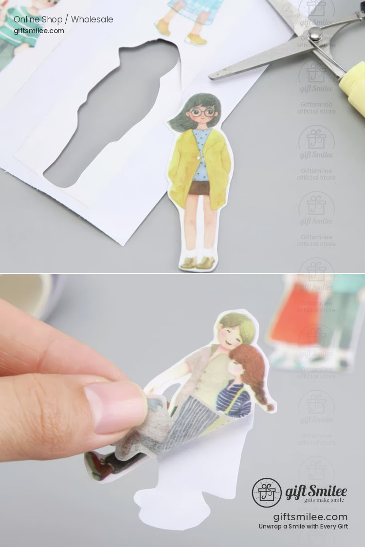 Double-Sided Thick Release Sheets A4, A5, A6 Pre-Punched Sticker Release Paper Sheets | KS-NB-430