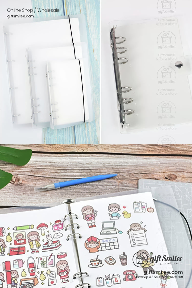 Double-Sided Thick Release Sheets A4, A5, A6 Pre-Punched Sticker Release Paper Sheets | KS-NB-430