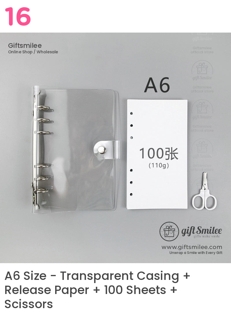Double-Sided Thick Release Sheets A4, A5, A6 Pre-Punched Sticker Release Paper Sheets | KS-NB-430