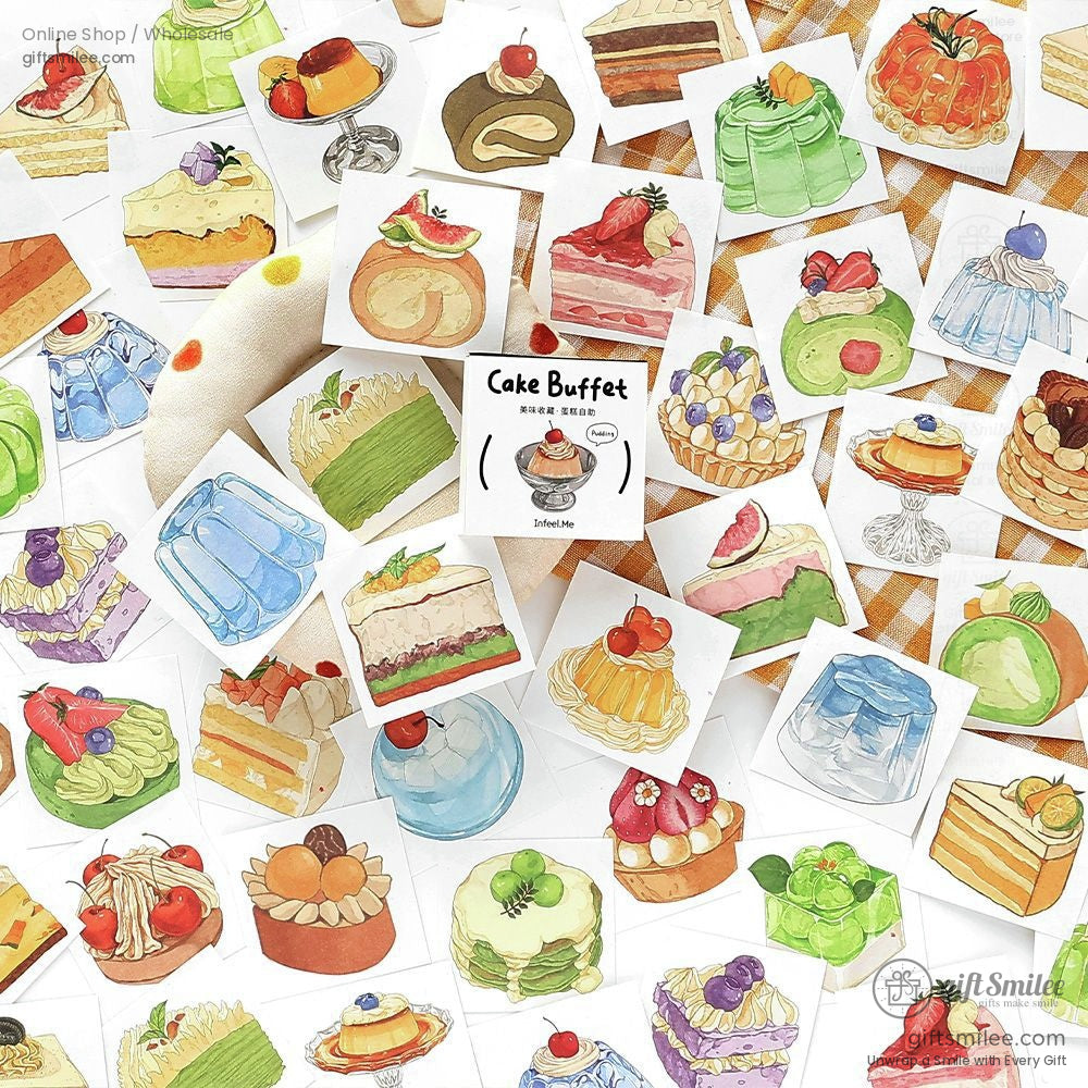 Watercolor Food Illustrations 100 Sheets Note Memo Pads | KS-NP-433