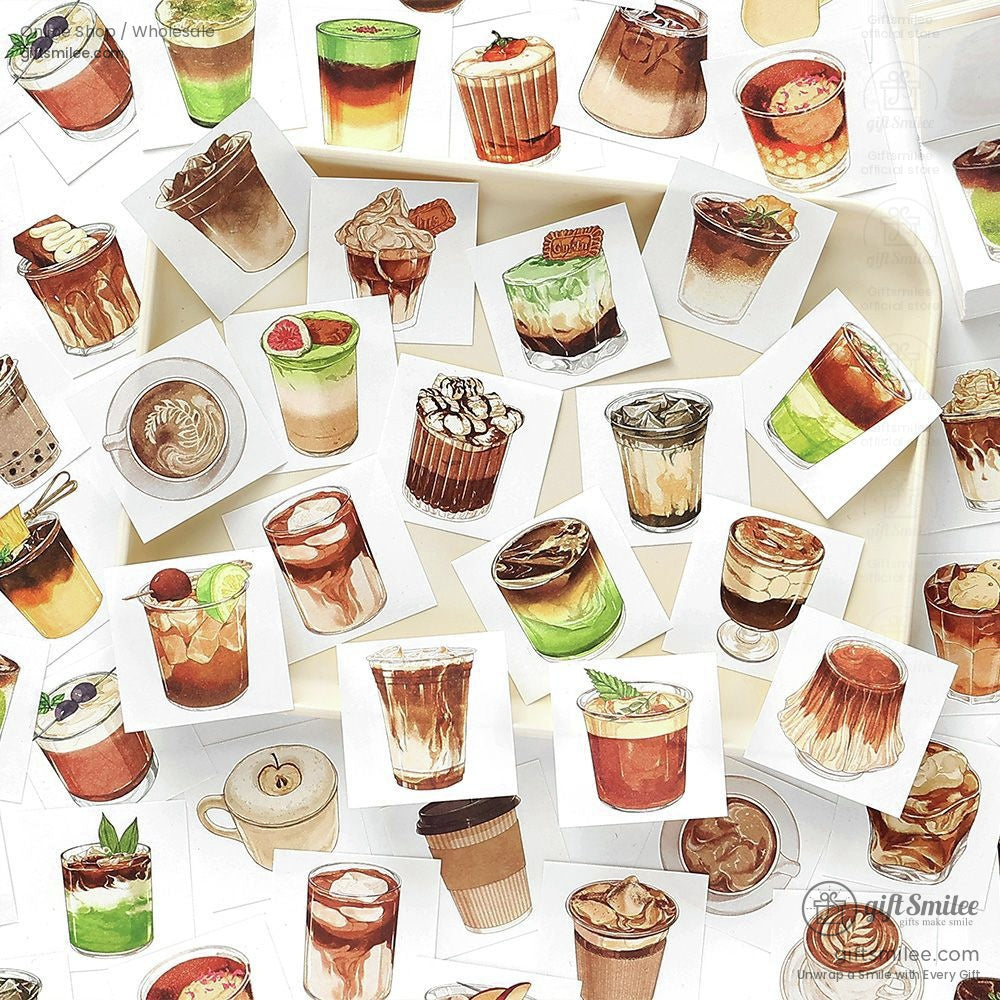 Watercolor Food Illustrations 100 Sheets Note Memo Pads | KS-NP-433