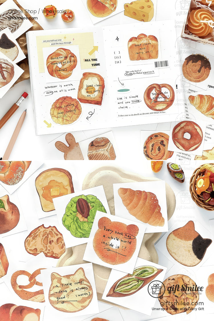 Watercolor Food Illustrations 100 Sheets Note Memo Pads | KS-NP-433