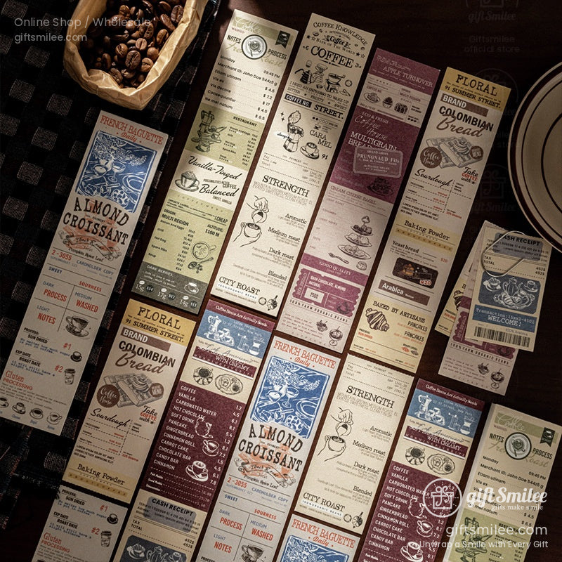 Vintage Kraft Tear-Off Ticket Design Sticky Notes | KS-NP-436