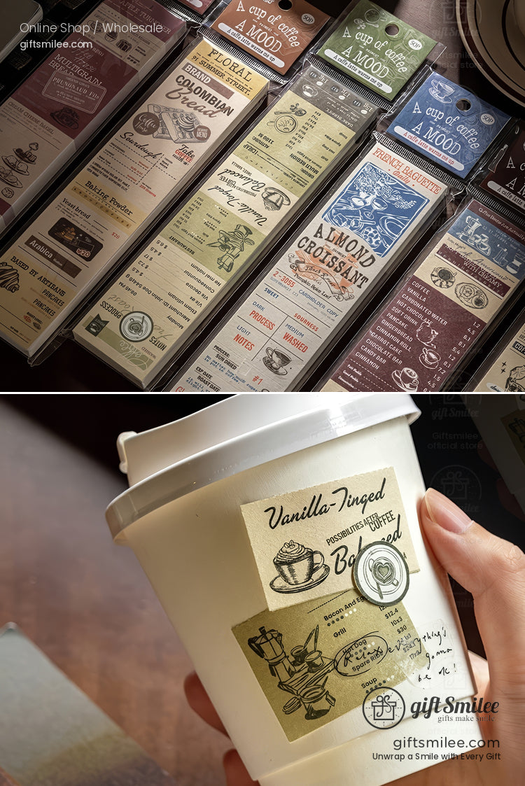 Vintage Kraft Tear-Off Ticket Design Sticky Notes | KS-NP-436